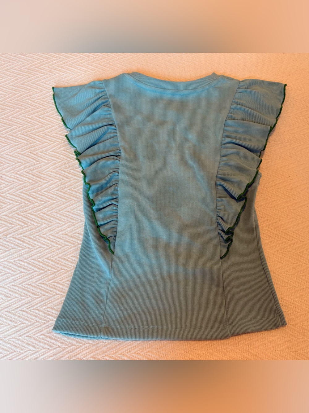English Factory Merrow Ruffle Top 🩵 - Picture 3 of 3